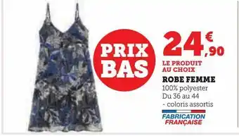 Hyper U Robe femme offre