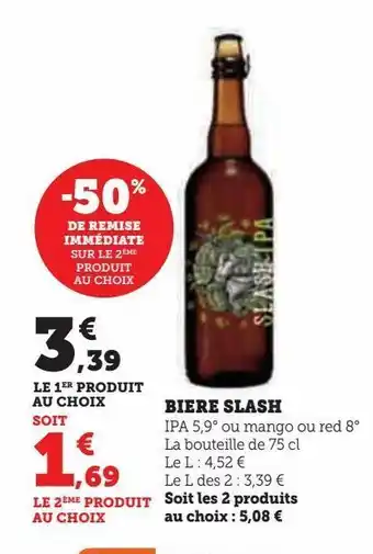 Hyper U Biere slash offre