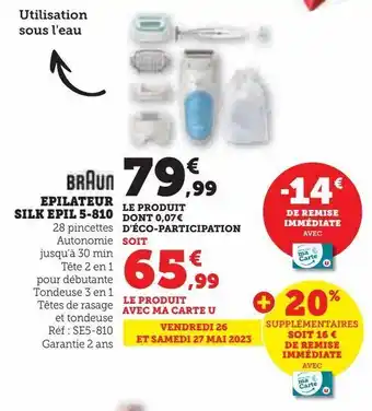 Epilateur silk epil 5-810