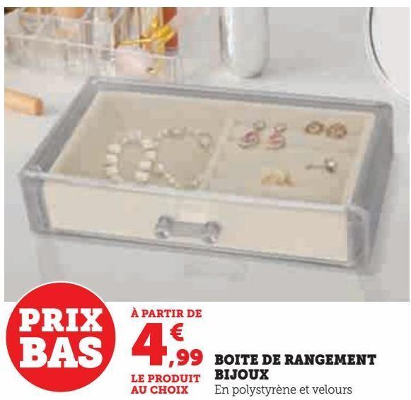 Hyper U Boite de rangement  bijoux offre