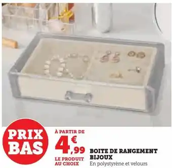 Boite de rangement bijoux