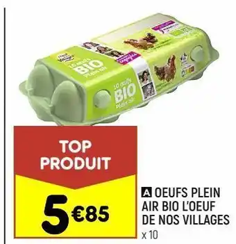 Oeufs plein air bio l'oeuf de nos villages