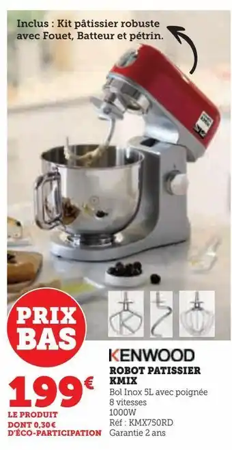 Hyper U Robot patissier kmix offre