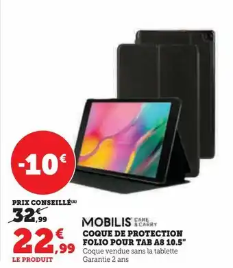 Hyper U Coque de protection folio pour tab a8 10.5 offre