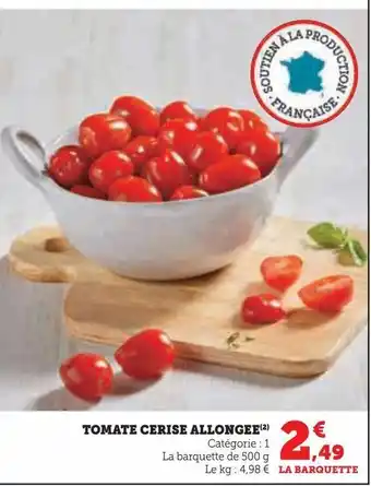 Hyper U Tomate cerise allongee offre