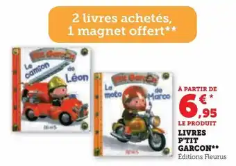 Hyper U Livres p'tit garcon offre