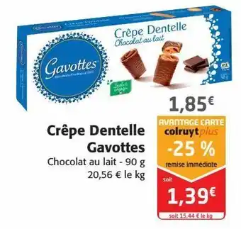 Colruyt Crêpe dentelle gavottes offre
