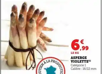 Hyper U Asperge violette offre