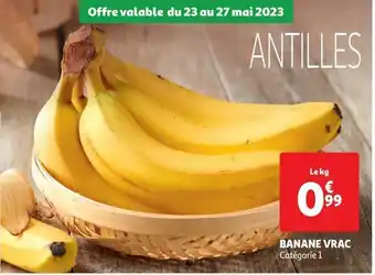 Auchan Supermarché Banane vrac offre