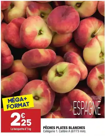 ALDI Peches Plates Blanches offre