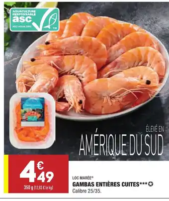 ALDI Gambas entières cuites offre