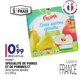 ALDI Spécialité de Poires et de Pommes offre