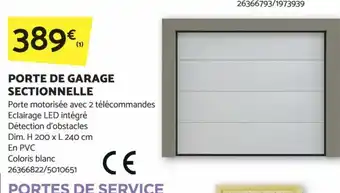 Bricomarché PORTE DE GARAGE SECTIONNELLE offre