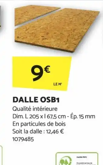 Bricomarché DALLE OSB1 offre
