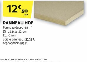 Bricomarché PANNEAU MDF offre