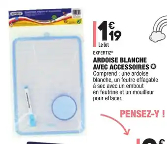 ALDI Ardoise Blanche avec accessoires offre