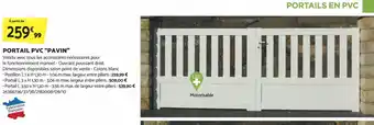 Bricomarché PORTAIL PVC "PAVIN" offre