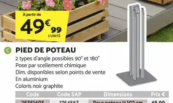 PIED DE POTEAU