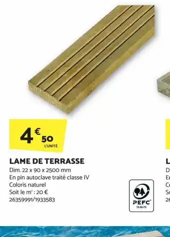 Bricomarché LAME DE TERRASSE offre
