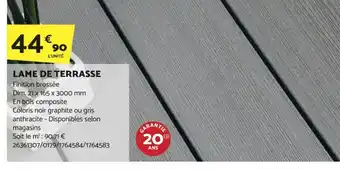 Bricomarché LAME DE TERRASSE offre