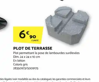 Bricomarché PLOT DE TERRASSE offre