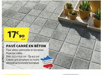 Bricomarché PAVÉ CARRÉ EN BÉTON offre