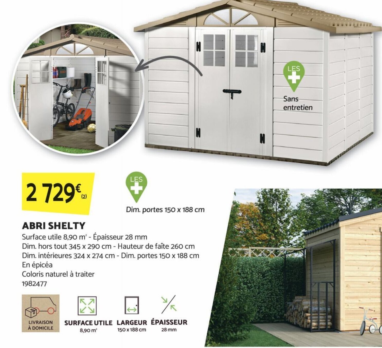 Bricomarché ABRI SHELTY offre