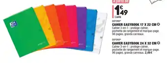 Cahier Easybook 17 x 22 cm