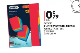 ALDI 2 Jeux d'Intercalaires offre