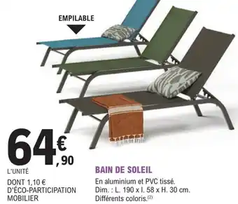 E.Leclerc Jardi BAIN DE SOLEIL offre