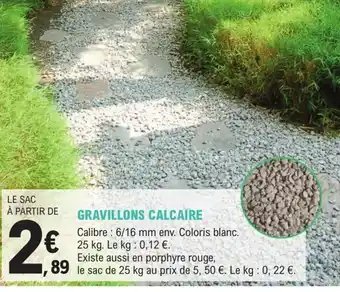 E.Leclerc Jardi GRAVILLONS CALCAIRE offre