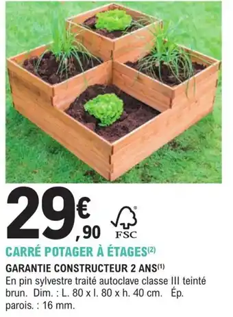 E.Leclerc Jardi CARRÉ POTAGER À ÉTAGE offre