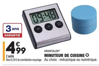 ALDI Minuteur de cuisine offre