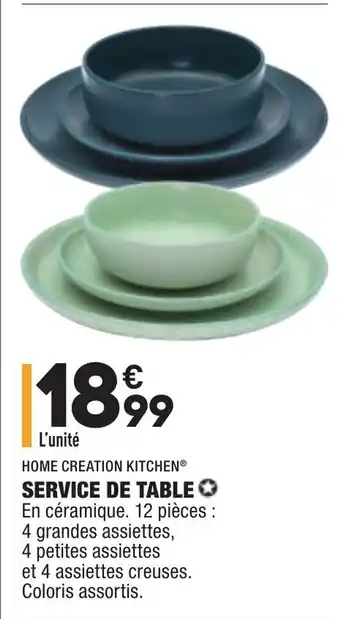 ALDI Service de table offre