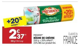 ALDI Bûche de chèvre offre