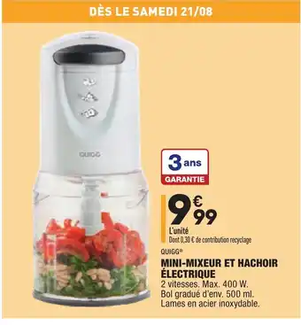ALDI Mini-mixeur et hachoir Électrique offre