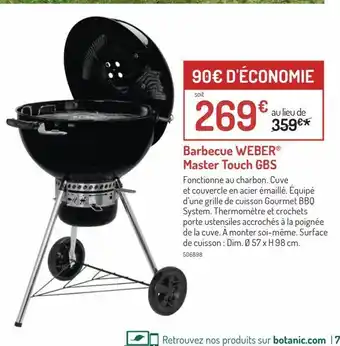 Barbecue weber master touch gbs