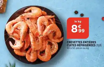 Bi1 Crevettes entières cuites réfrigérées offre