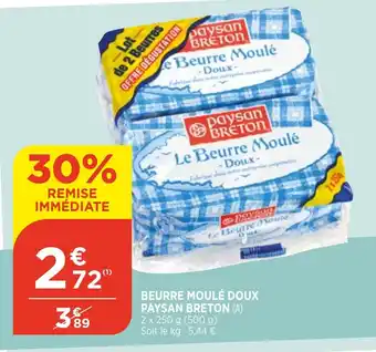 Bi1 Beurre moulé doux paysan breton offre