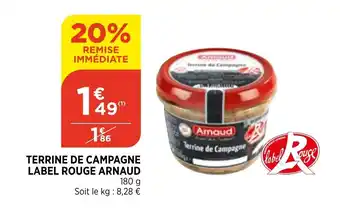 Bi1 Terrine de campagne label rouge arnaud offre