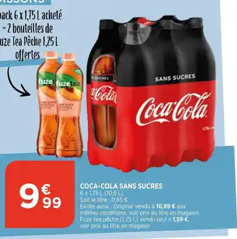 Bi1 Coca-cola sans sucres offre