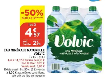 Bi1 Eau minérale naturelle volvic offre