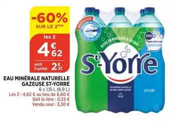 Bi1 Eau minérale naturelle gazeuse st-yorre offre