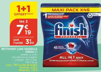 Bi1 Nettoyant lave-vaisselle finish offre
