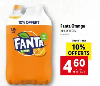 Lidl Fanta orange offre