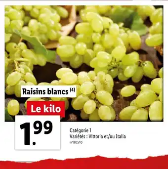 Lidl Raisins blancs offre