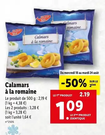 Lidl Calamars à la romaine offre