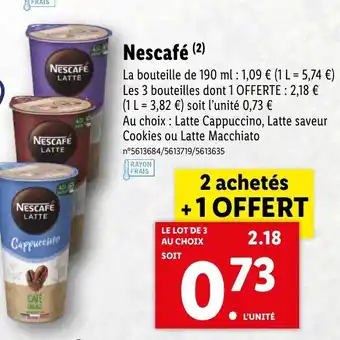 Lidl Nescafé offre