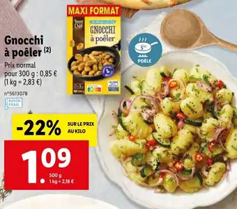 Lidl Gnocchi à poêler offre