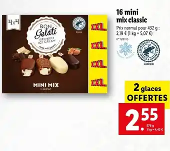Lidl 16 Mini mix classic offre